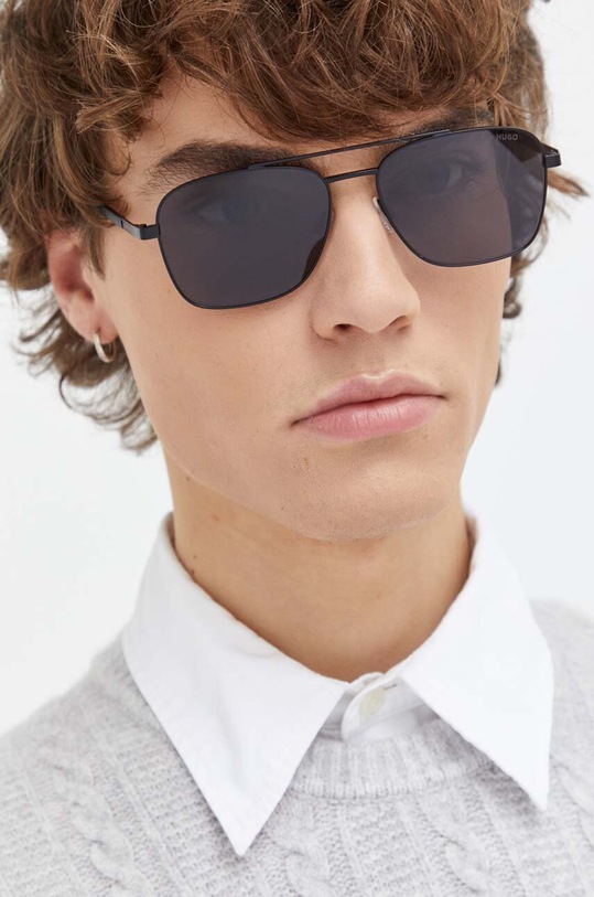 HUGO okulary przeciwsłoneczne jednolita czarny HG.1269/S