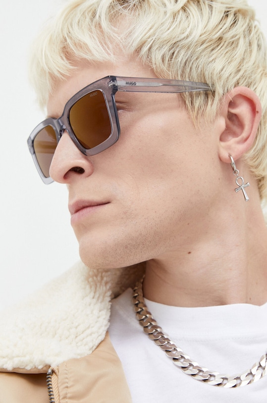 HUGO okulary przeciwsłoneczne jednolita szary HG.1259/S