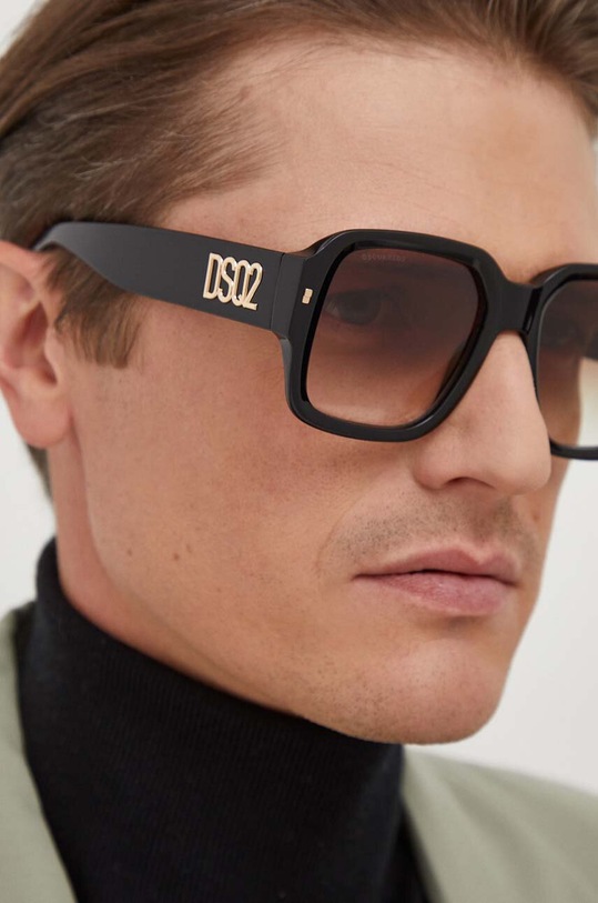 DSQUARED2 okulary przeciwsłoneczne prostokątne brązowy D2.0106/S