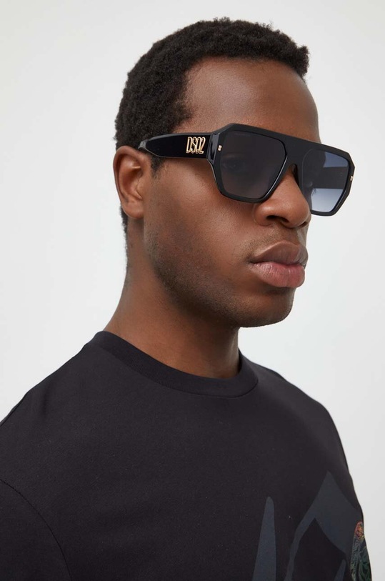 DSQUARED2 okulary przeciwsłoneczne jednolita czarny D2.0128/S