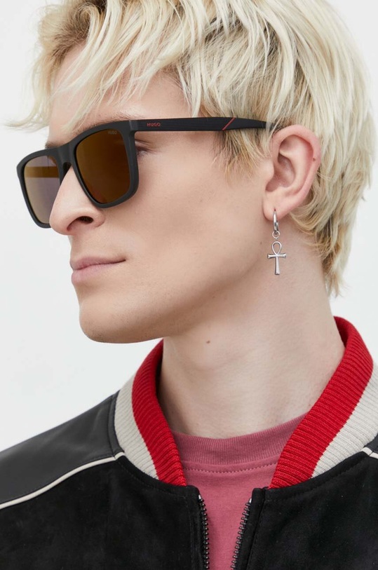 HUGO okulary przeciwsłoneczne jednolita czarny HG.1304/S