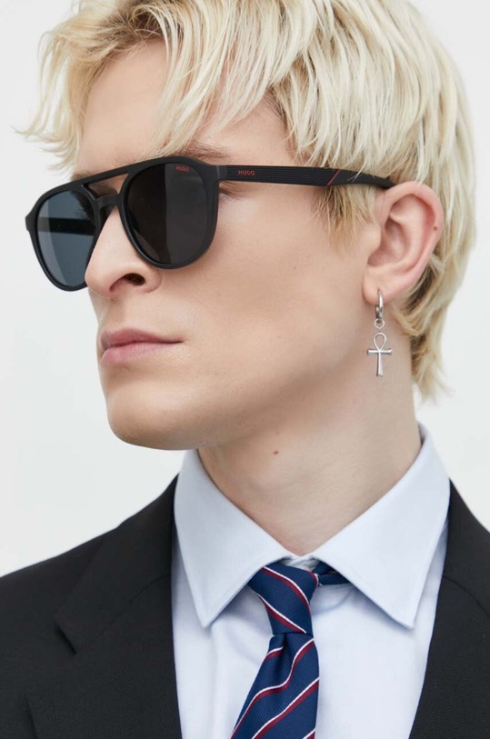 HUGO okulary przeciwsłoneczne jednolita czarny HG.1305/S