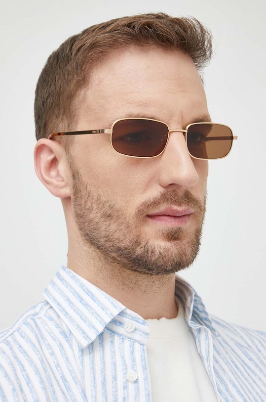 Gucci okulary przeciwsłoneczne jednolita żółty GG1457S