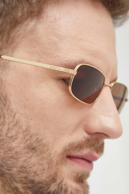 Gucci okulary przeciwsłoneczne GG1457S żółty