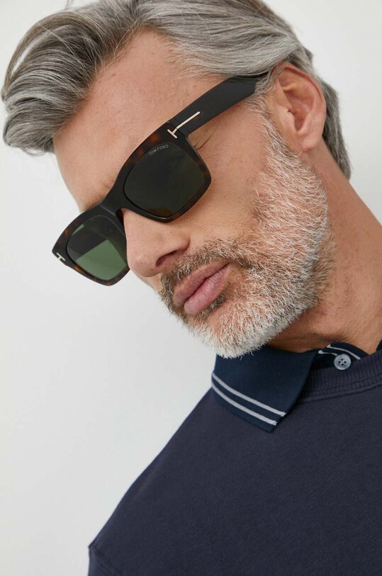 Tom Ford okulary przeciwsłoneczne prostokątne brązowy FT1062.5652N