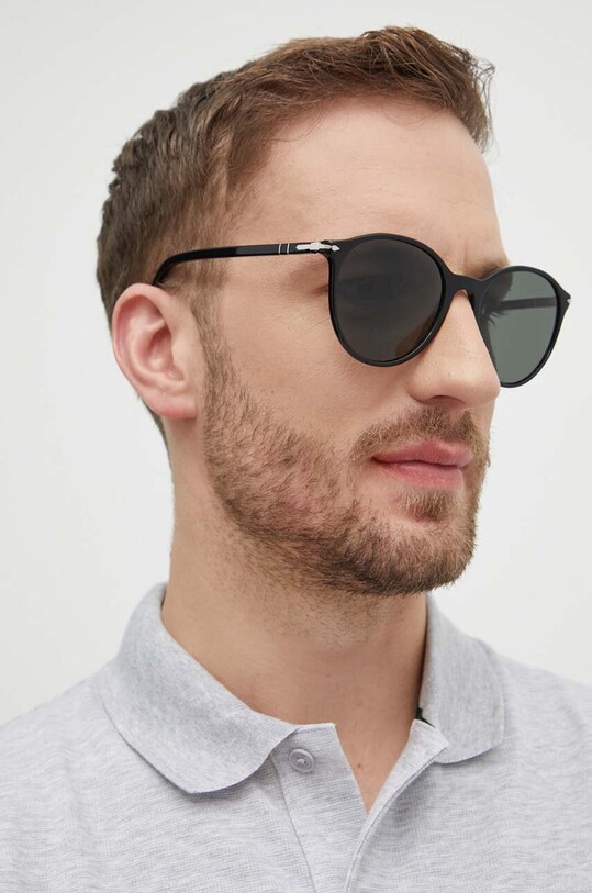 Сонцезахисні окуляри Persol котячі очі чорний 0PO3350S