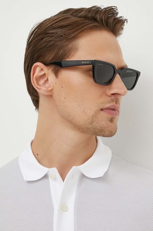 Gucci okulary przeciwsłoneczne jednolita czarny GG1539S