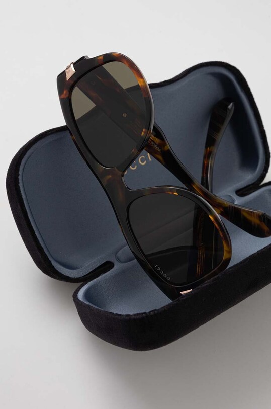 Gucci okulary przeciwsłoneczne brązowy GG1517S