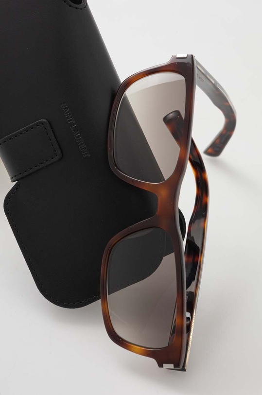 Saint Laurent okulary przeciwsłoneczne SL.662 brązowy