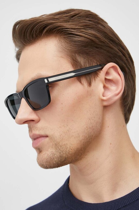 Γυαλιά ηλίου Saint Laurent ορθογώνιο μαύρο SL.662