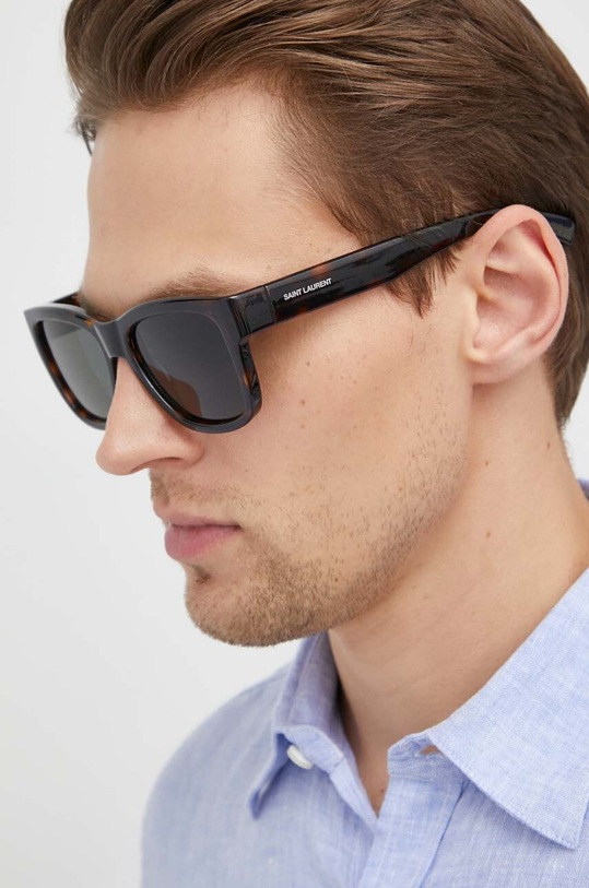 Sluneční brýle Saint Laurent jednotná hnědá SL.674
