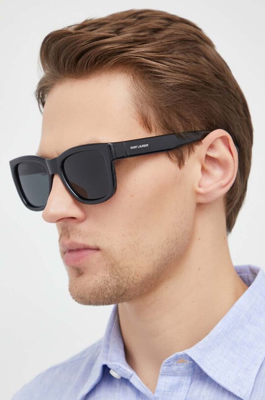 Saint Laurent okulary przeciwsłoneczne jednolita czarny SL.674