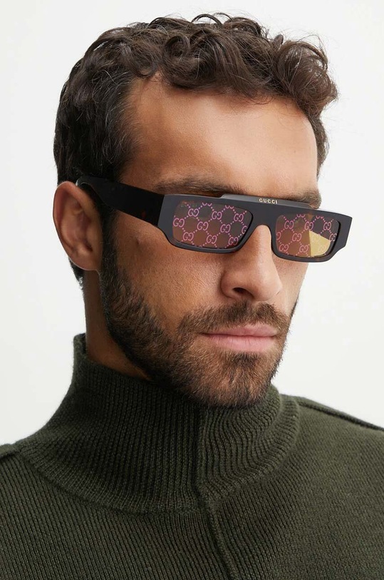 Gucci okulary przeciwsłoneczne prostokątne multicolor GG1592S