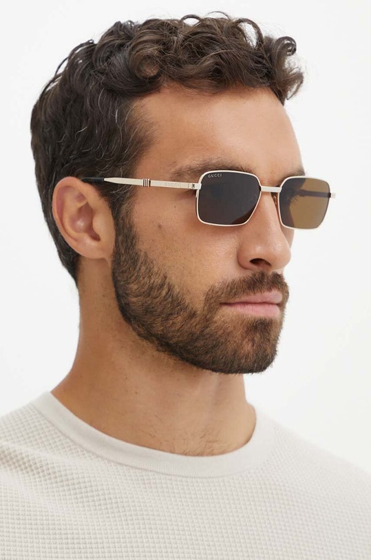 Gucci ochelari de soare uniforme maro GG1495S