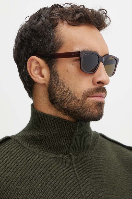 Gucci ochelari de soare uniforme maro GG1583S