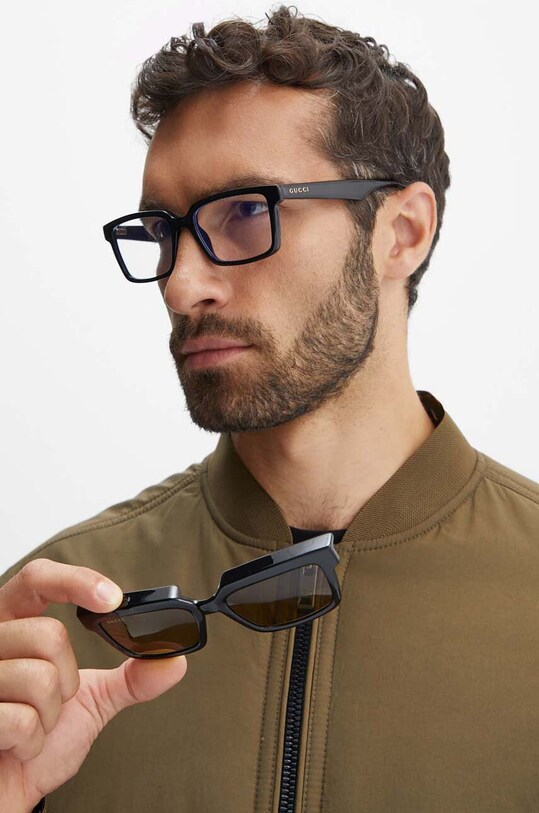 Gucci okulary przeciwsłoneczne jednolita czarny GG1543S