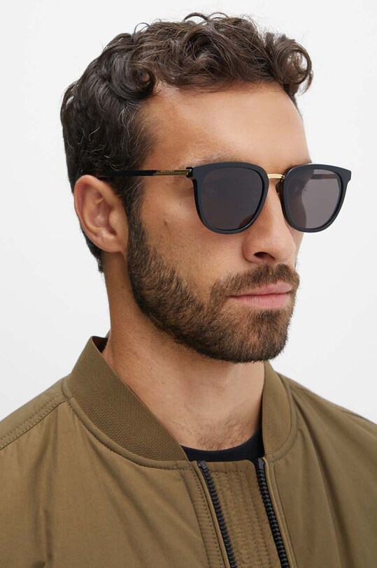 Bottega Veneta okulary przeciwsłoneczne jednolita czarny BV1298SA