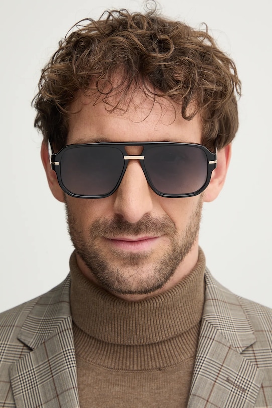 BOSS okulary przeciwsłoneczne pilotki czarny BOSS.1718/S