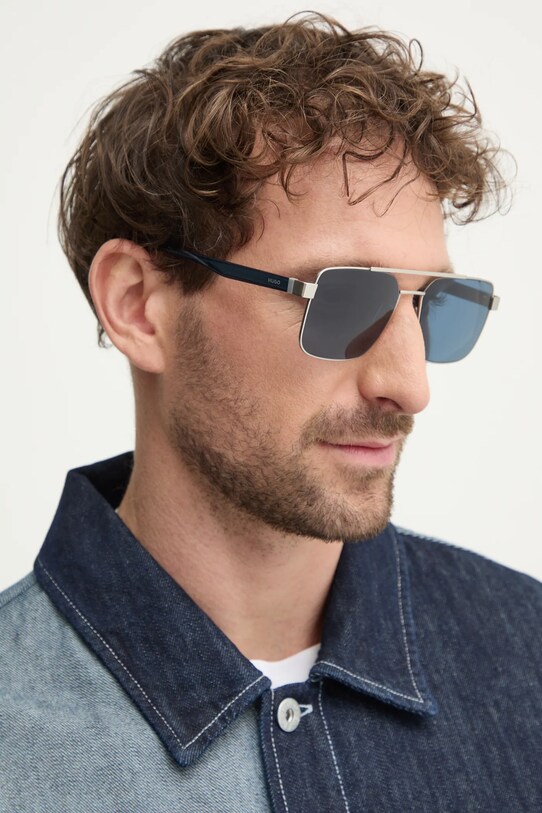 HUGO ochelari de soare uniforme negru HG.1313/S.CTL