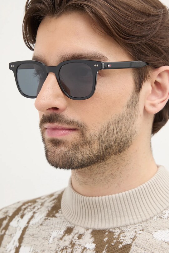 Tommy Hilfiger ochelari de soare uniforme negru TH.2126/S