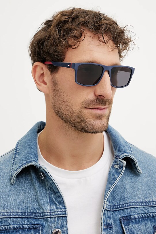 Tommy Hilfiger okulary przeciwsłoneczne jednolita granatowy TH.2142/S