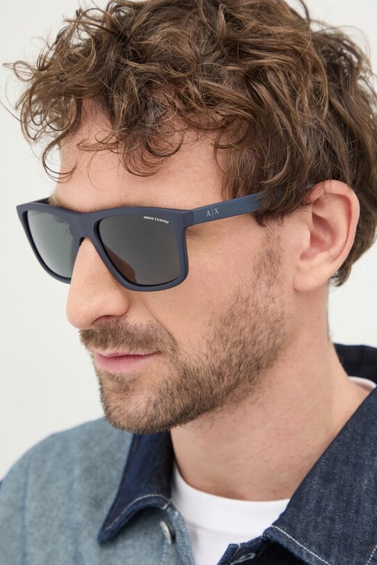 Armani Exchange ochelari de soare 0AX4149SU bleumarin AA00