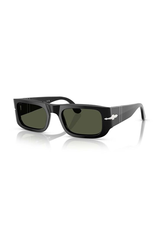 Persol okulary przeciwsłoneczne prostokątne czarny 0PO3362S