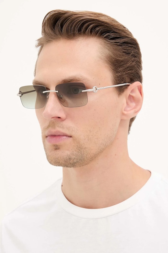 Gucci okulary przeciwsłoneczne przezroczysta srebrny GG1703S