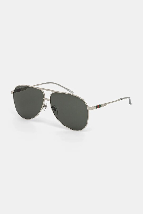 Gucci occhiali da sole a tinta unita argento GG1677S