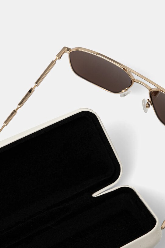 Alexander McQueen okulary przeciwsłoneczne złoty AM0477S