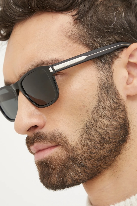 Saint Laurent ochelari de soare dreptunghiular negru SL.710