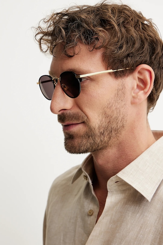 Bottega Veneta okulary przeciwsłoneczne BV1389S złoty