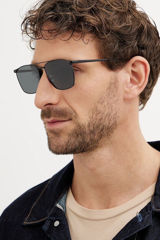 Saint Laurent okulary przeciwsłoneczne jednolita czarny SL.796.VINCENT