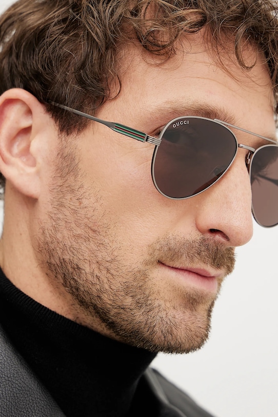 Gucci ochelari de soare uniforme maro GG1874S