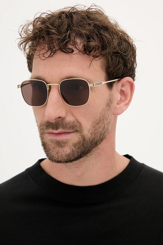 Gucci ochelari de soare uniforme aur GG1876S