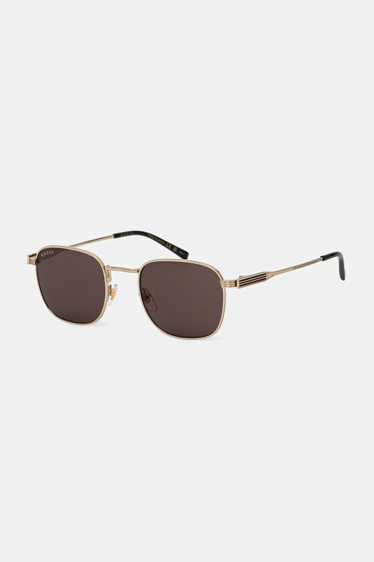 Gucci occhiali da sole a tinta unita oro GG1876S