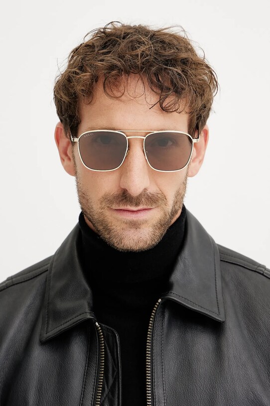 Gucci okulary przeciwsłoneczne jednolita złoty GG1881S
