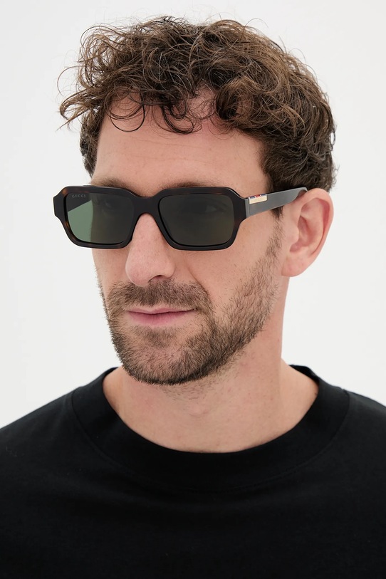 Gucci ochelari de soare dreptunghiular verde GG1887S