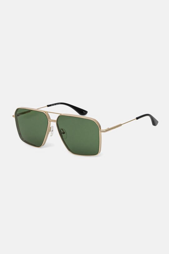 Sluneční brýle Alexander McQueen pilotky zlatá AM0500S