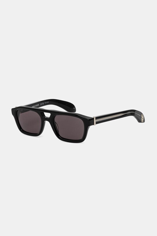 Alexander McQueen occhiali da sole rectangle nero AM0505S