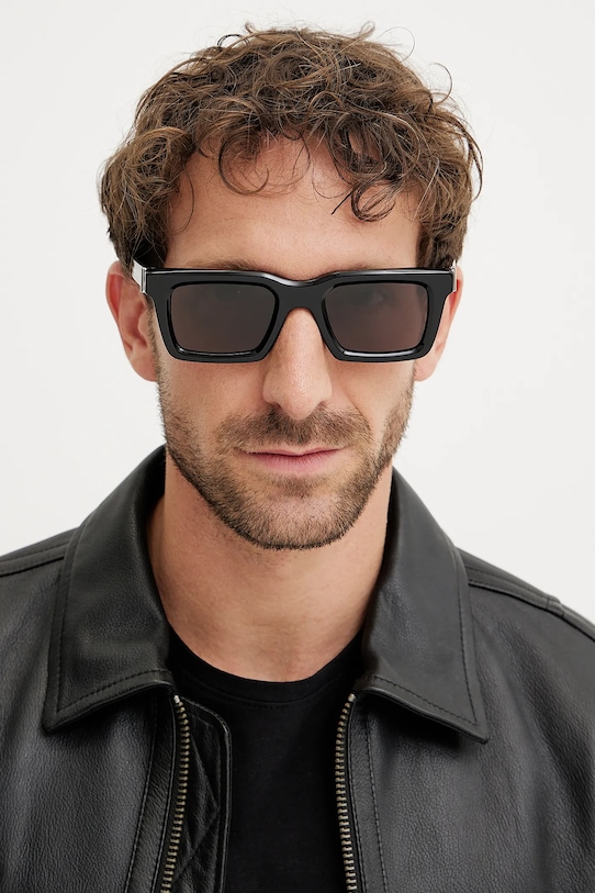 Alexander McQueen okulary przeciwsłoneczne AM0506S czarny AA00