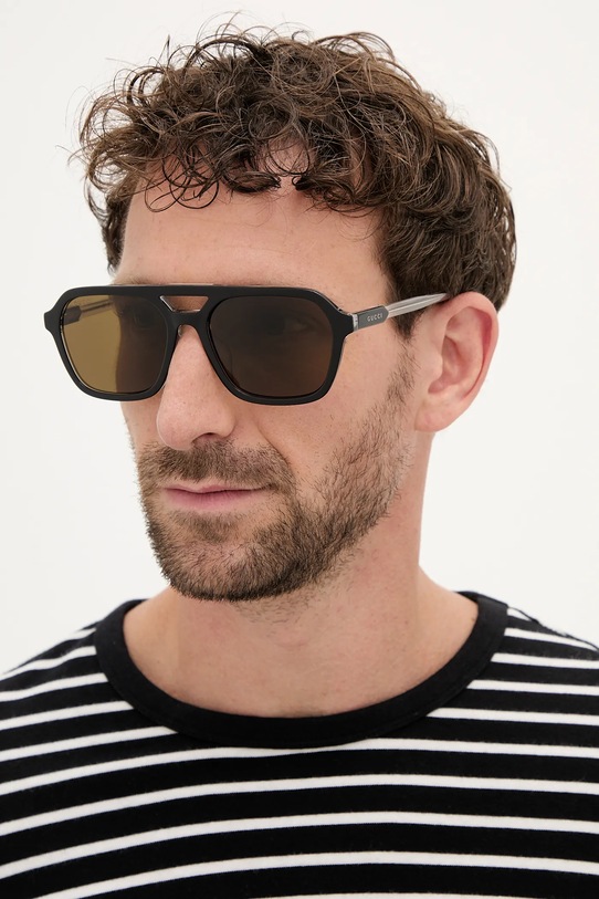 Γυαλιά ηλίου Gucci aviator μαύρο GG1823SA