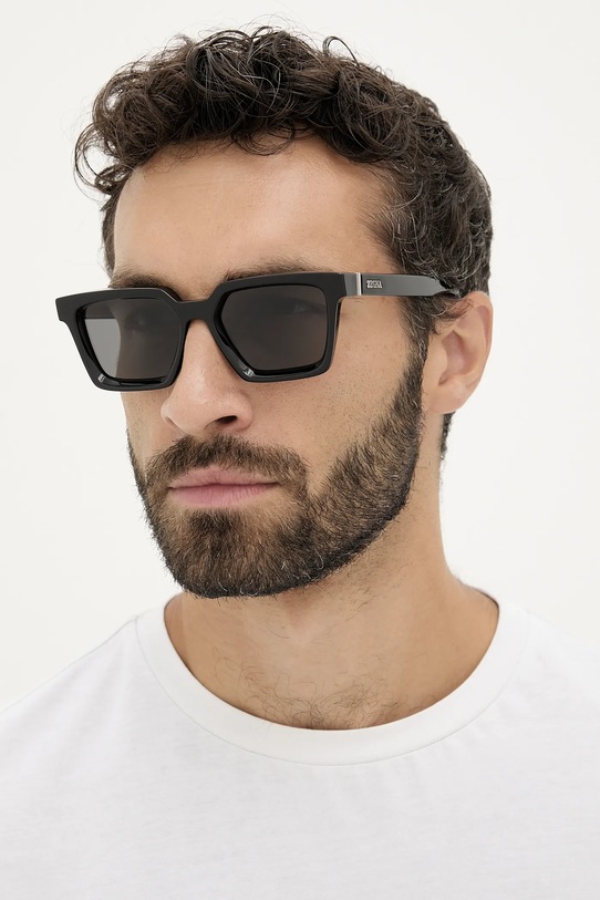 Zegna ochelari de soare uniforme negru EZ0214.5401A