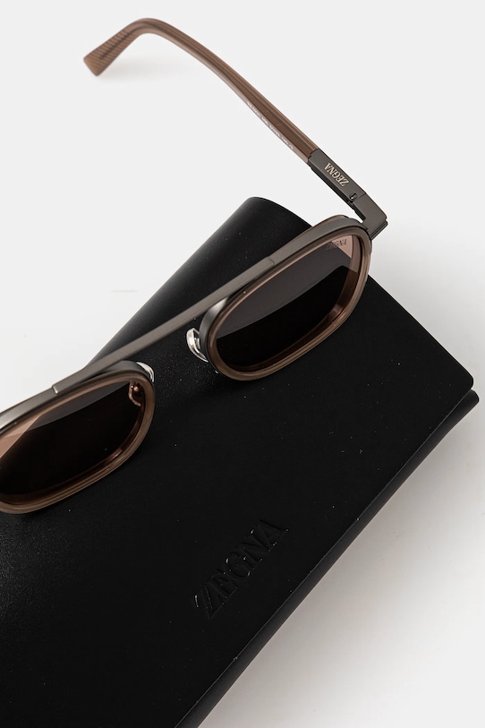 Zegna ochelari de soare argintiu EZ0231.5145E