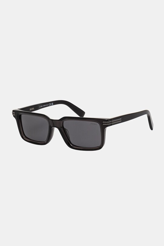 Zegna ochelari de soare dreptunghiular negru EZ0249.5320D