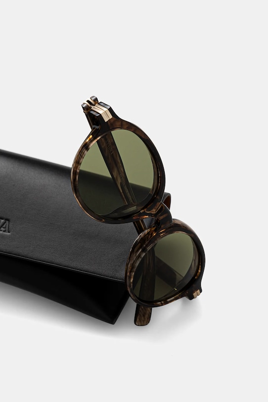 Sluneční brýle Zegna hnědá EZ0253.5050N