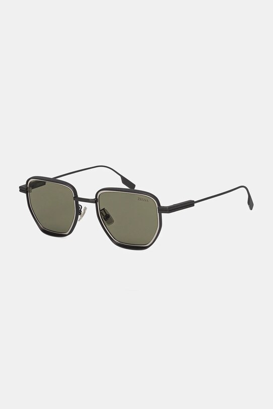 Slnečné okuliare Zegna hladký strieborná EZ0256.4909N