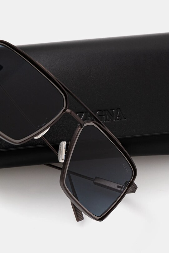 Doplnky Slnečné okuliare Zegna EZ0257.5637V čierna
