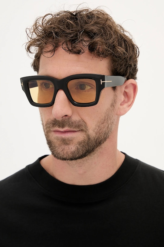 Tom Ford ochelari de soare Ilias dreptunghiular negru FT1154.5001E