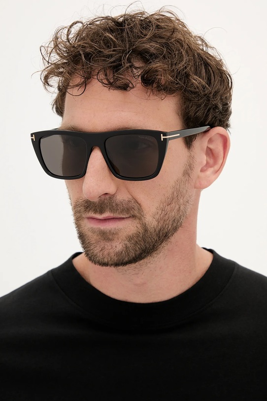 Сонцезахисні окуляри Tom Ford Aslan однотонна з деталлю чорний FT1175.5601A